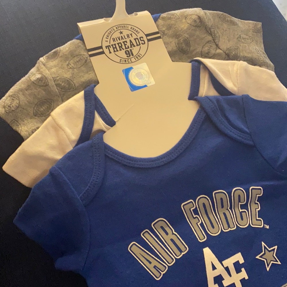 3 pack set of Air Force Onsies